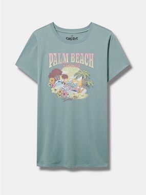 Torrid size 2 The Smurfs Palm Beach Classic Cotton Crew Tee